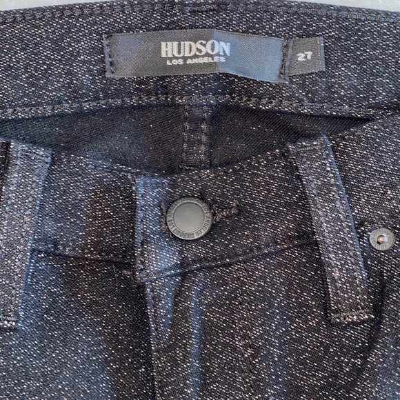 🖤Hudson Jeans🖤
Nico Mid-Rise Skinny Ankle Glitter Black Jeans - Picture 9 of 16